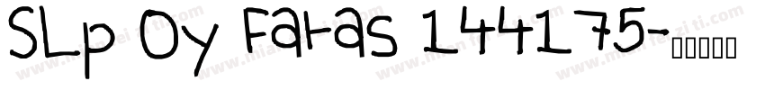 SLp Oy Fatas 144175字体转换